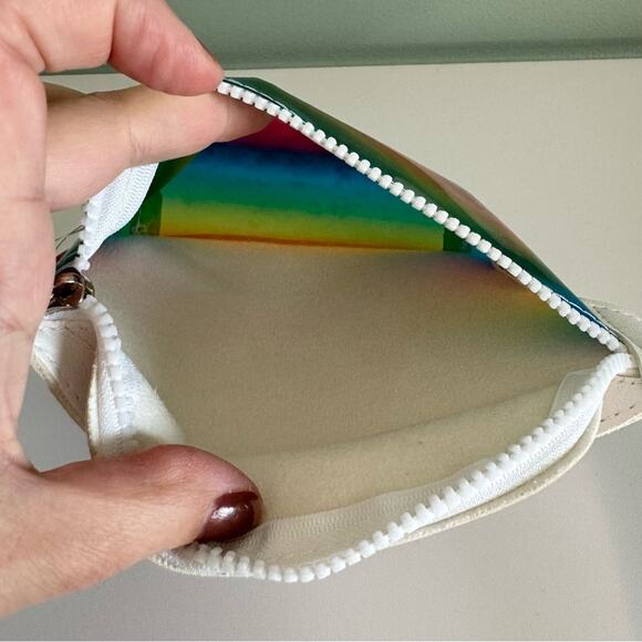 5 Style Transparent Pouch LGBTQ Rainbow Pride Belt Bag Clear Multi Small NWT - Picture 5 of 8